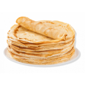 Crêpes pré cuite surgelé (75gr 33 cm cartons de 3x25unités )